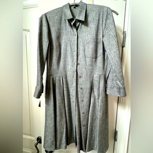 Theory linen twill, classic shirt, dress, size 6